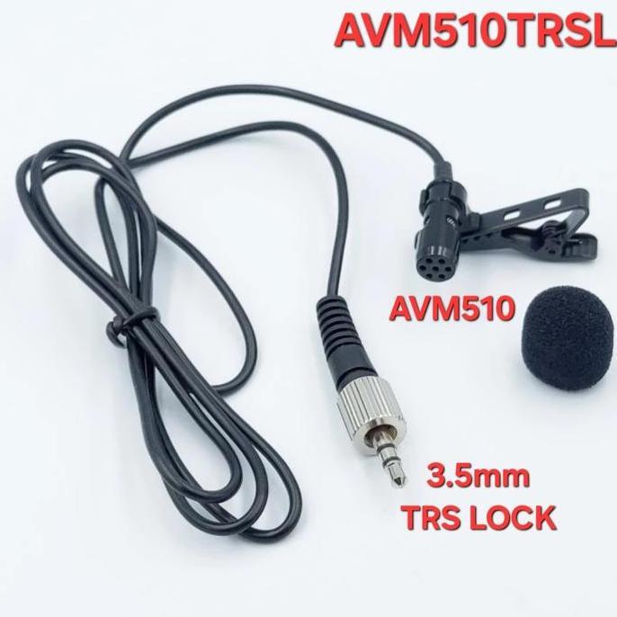 AVM510TRSL TRS Omni-directional Lavalier Microphone 1m LOCK