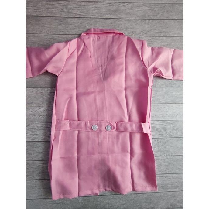 Diskon Kostum Dokter Anak Perempuan Pink Baju Seragam Profesi Perawat Suster Cilik Costume Nurse Imp