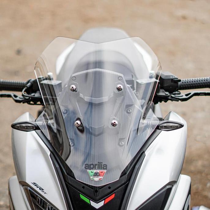 Windshield Aprilia SRGT 200 - Kaca Depan Bening/Smoke