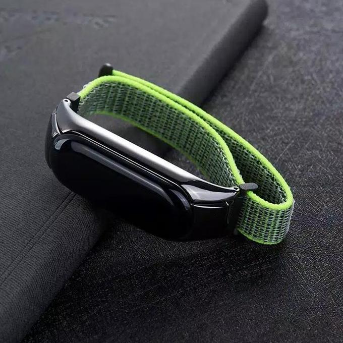 Strap Mi Band 5 Nylon Woven Tali Jam Mi Band 5 Velcro Premium Strap
