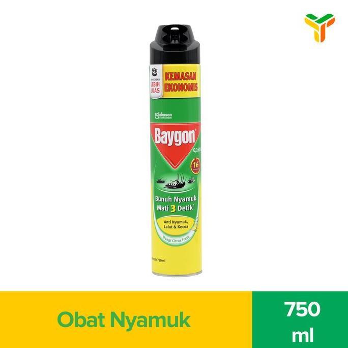 Baygon Aerosol Citrus Fresh 750 Ml