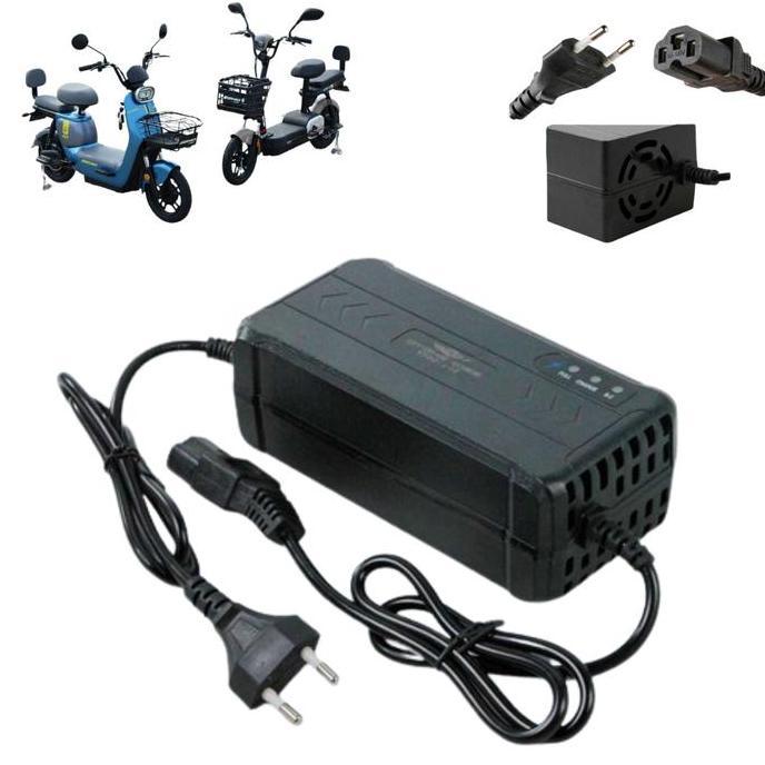 BEBAS ONGKIR - Charger Sepeda Listrik 48v 12ah Universal Charger Sepeda Listrik Exotic Charger Seped