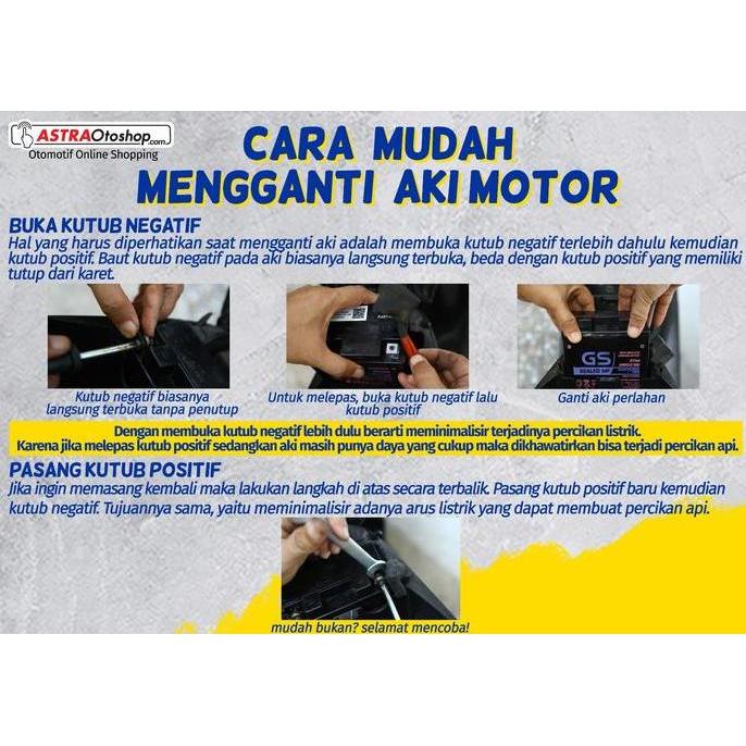 Promo Aki Motor Honda Pcx 150 Iss Gtz6V Gs Astra Kering Original Mf Cod