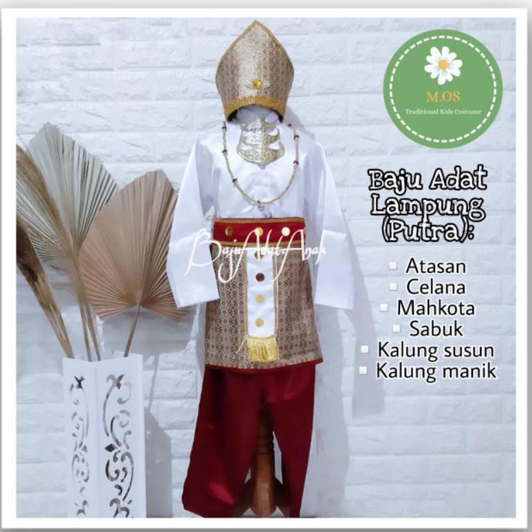 Free Ongkir Baju Adat Lampung Anak | Pakaian Tradisional Lampung | Kostum Adat Lampung | Baju Adat L