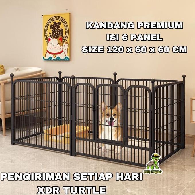 NEW KANDANG ANJING KUCING PREMIUM BESAR PAGAR ANJING DOG FENCE KUAT KOKOH ORI