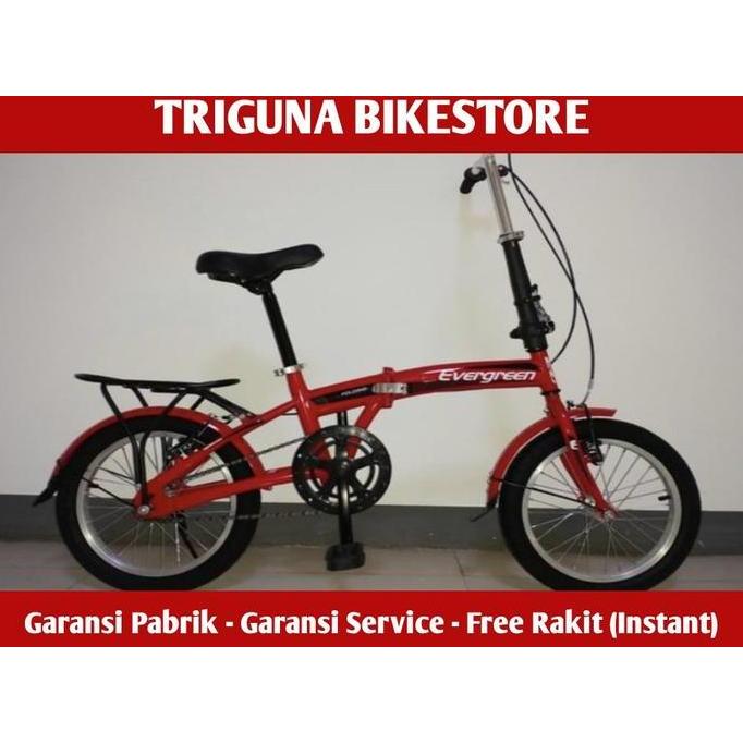 Ready Sepeda Lipat Evergreen 16 Inch 1sp