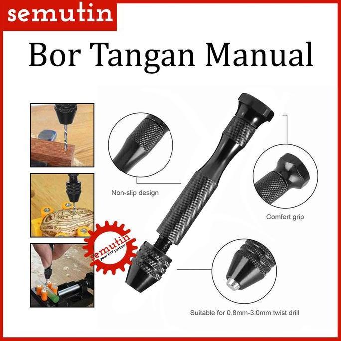MAQSIC Bor Tangan Manual / Mini HSS Twist Drills Cocok Untuk Kayu Plastik Papan Akrilik