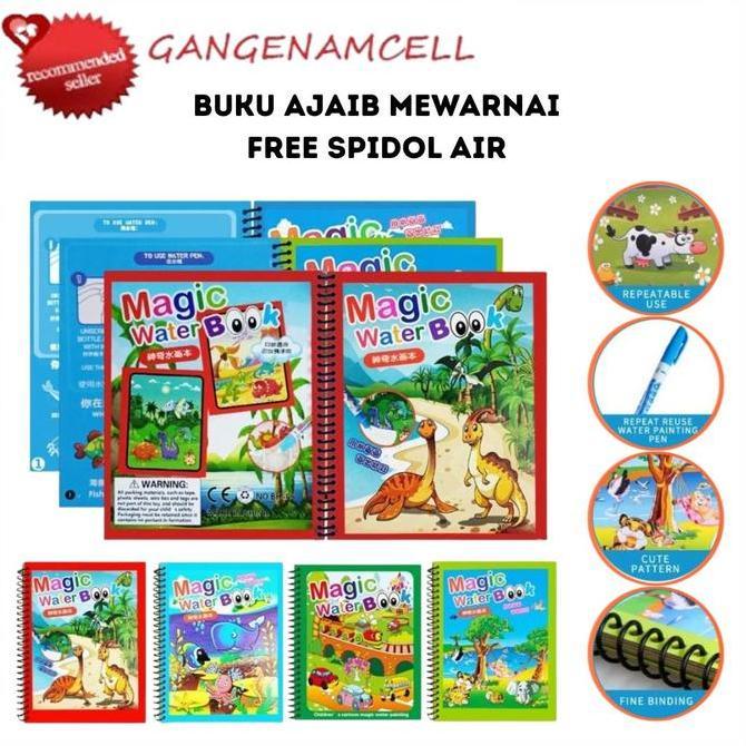 BOYFIRO Buku Ajaib Belajar Mewarnai Practice Painting Book Buku Edukasi Anak