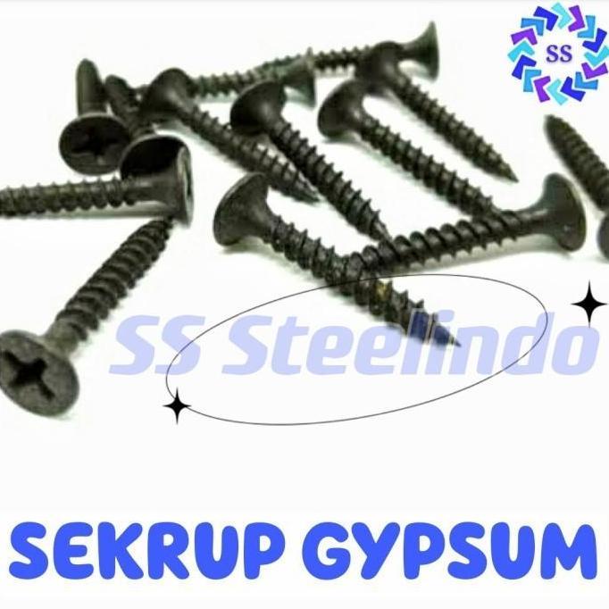 SEKRUP GYPSUM 3 4 5 7 CM HITAM