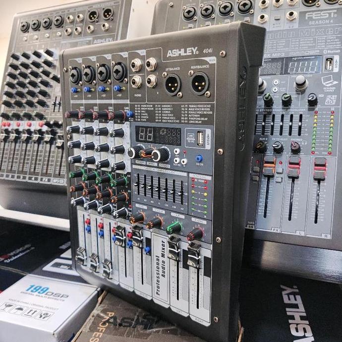 MIXER AUDIO ASHLEY 404 I ORIGINAL ASHLEY 404I 4 CHANNEL SOUNDCARD