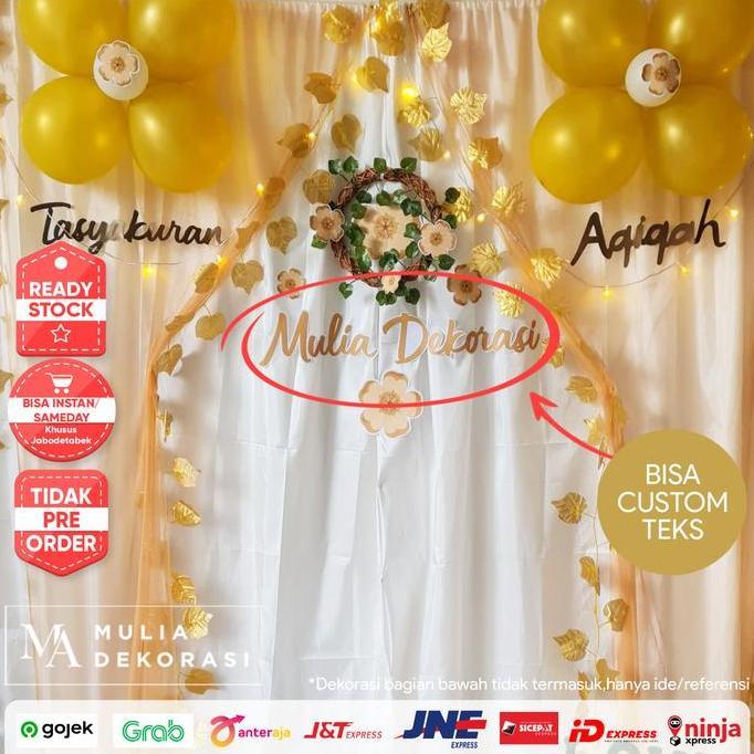 Dekorasi Aqiqah Khitan Syukuran 4 7 Bulan Ulang Tahun Paket NN