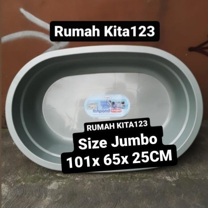 TERLARIS FISOND BAK PLASTIK IKAN BESAR JUMBO KOLAM PLASTIK AQUARIUM KURA