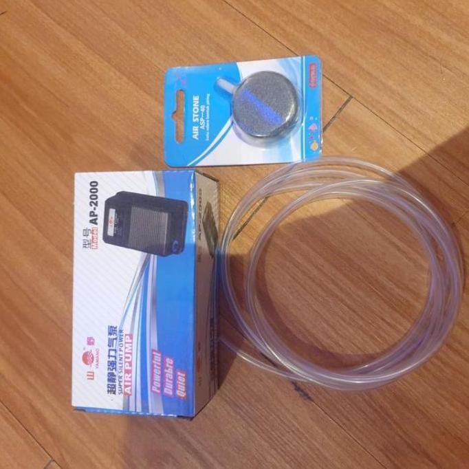 TERLARIS PAKET AERATOR 1 LUBANG BATU AIR STONE ASC 40 BATU BULAT AQUARIUM