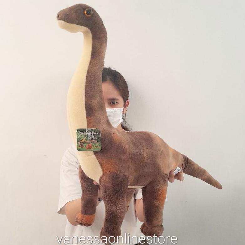 Awet Mainan Boneka Dinosaurus Besar Jumbo Brontosaurus T-Rex Dino Bronto Tirex Dinosaurs Tyrex T Rex