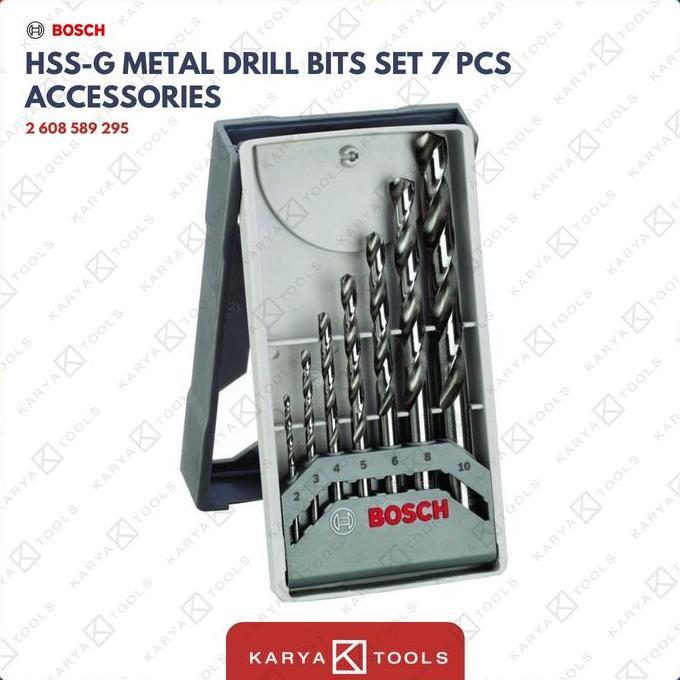 TERLARIS BOSCH HSS-G METAL DRILL BIT / MATA BOR BESI SET 7 PCS MINI X-(295)
