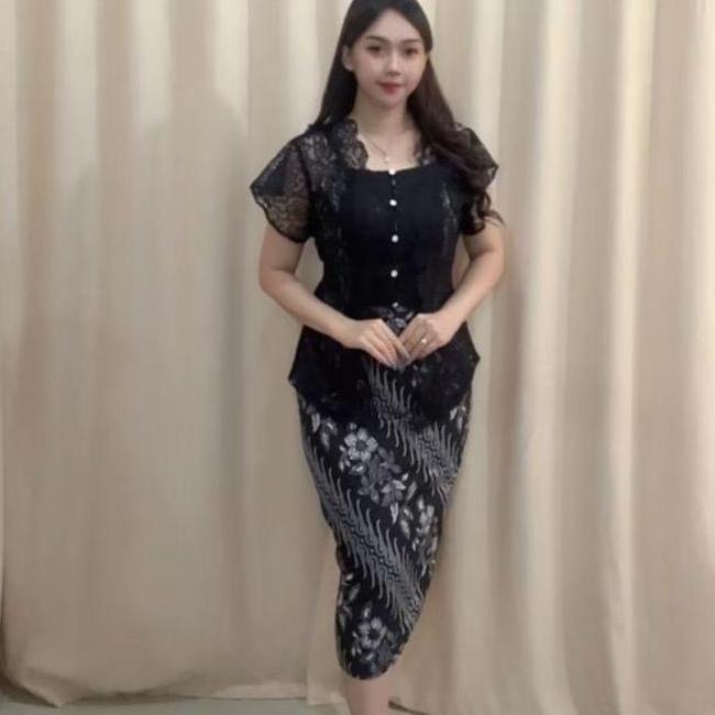 Dress Batik Ester Dress Batik Couple Wanitakebaya Wanitaouter Kebaya Dress Natal Pesta Dewasa Kondan