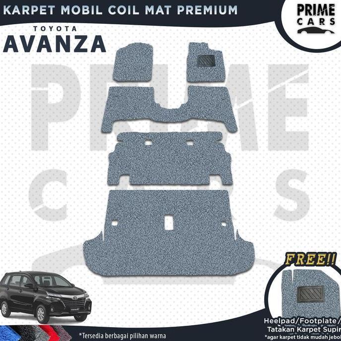 Promo Karpet Mobil Coil mat AVANZA 2003 - 2021 old/ Grand New/ All new/ Veloz - Mie Bihun 1 Warna Fu