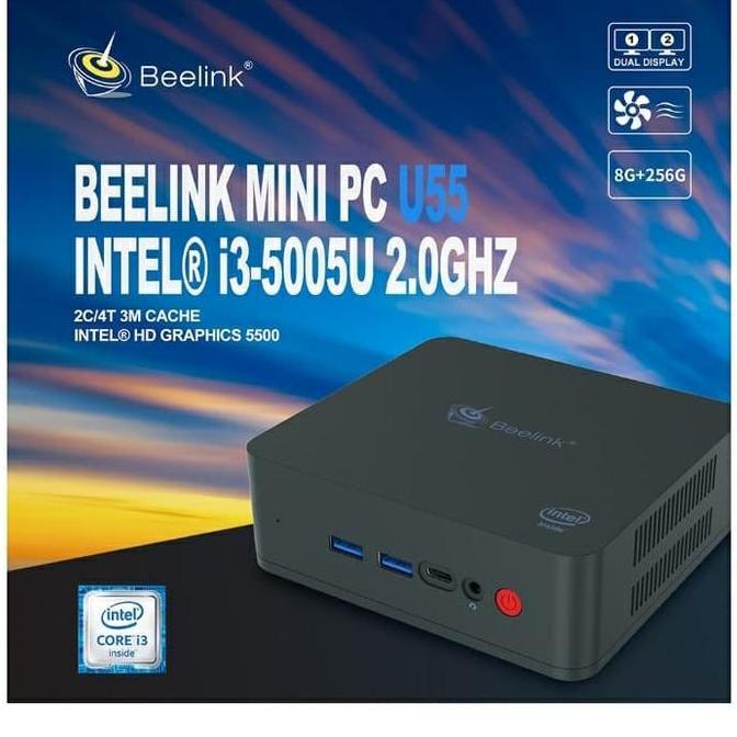 Mini PC Beelink U55 Intel i3 5005U 8/256GB SSD 4K WIFI Windows 10 Pro