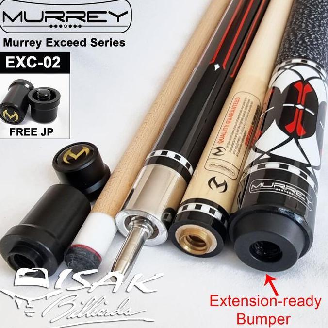 Murrey Exceed EXC-02 Cue Uniloc Maple Extension Bumper Stick Billiard