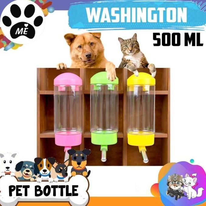 Pet Food Water Dispenser Set Tempat Makan Minum Gantung Kandang Anjing Kucing Anabul - Tempat Makan 