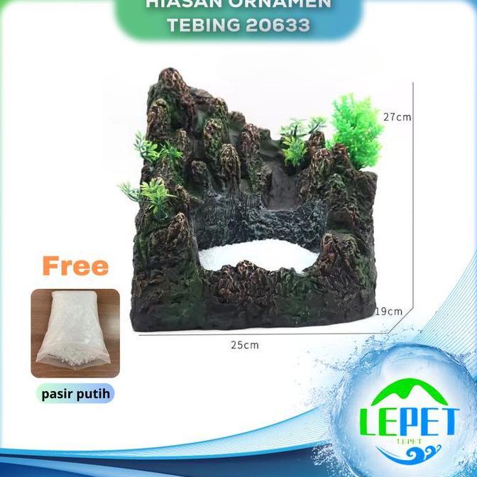 LEPET WATERFALL AQUASCAPE 20633 / HIASAN AQUARIUM TEBING AIR TERJUN TEB