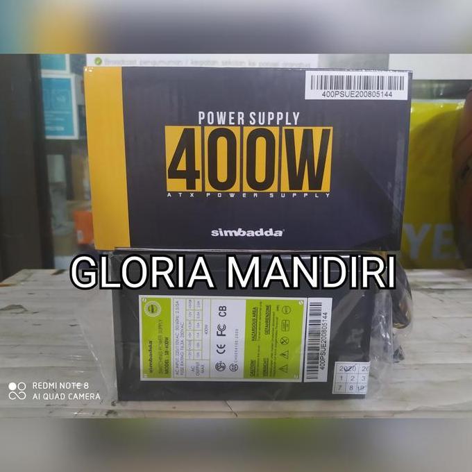 Power Supply Simbadda 400 watt [ PSU 400w ] Garansi Resmi 1th Simbadda