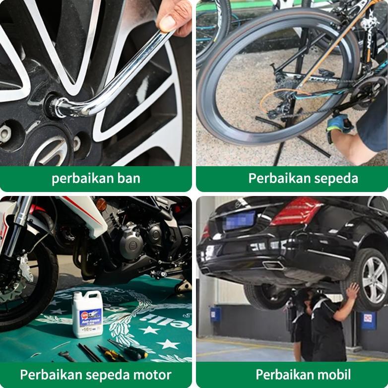 Isku Kunci Sok Set 10 Pcs Gagang L 1/2 Inch 8-24Mm Baja Cr-V Asli Kunci Shock Socket Wrench Alat Ben