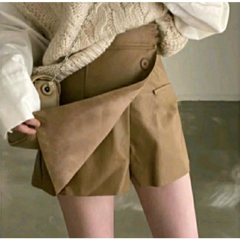 Korean Miniskirt Rok Celana Pendek Wanita | Hotpants Celana Rok Wanita Jumbo