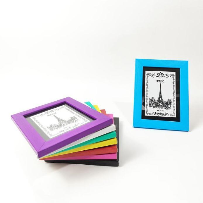 Topla Frame Foto Motif Kayu 5R Tempat Foto dan Bingkai Foto bingkai  profil