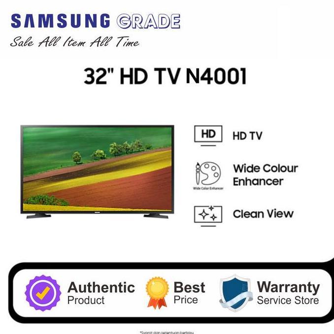 Terlaris Samsung 32" Hd Flat Tv N4001 Series 4 Non Smart - Ua32N4001Ak