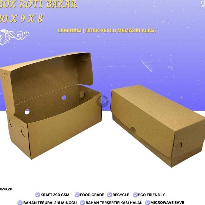 (25 Pcs) Box Roti Bakar / Toast Box / Toast Tray / Box roti bakar / B57K2P