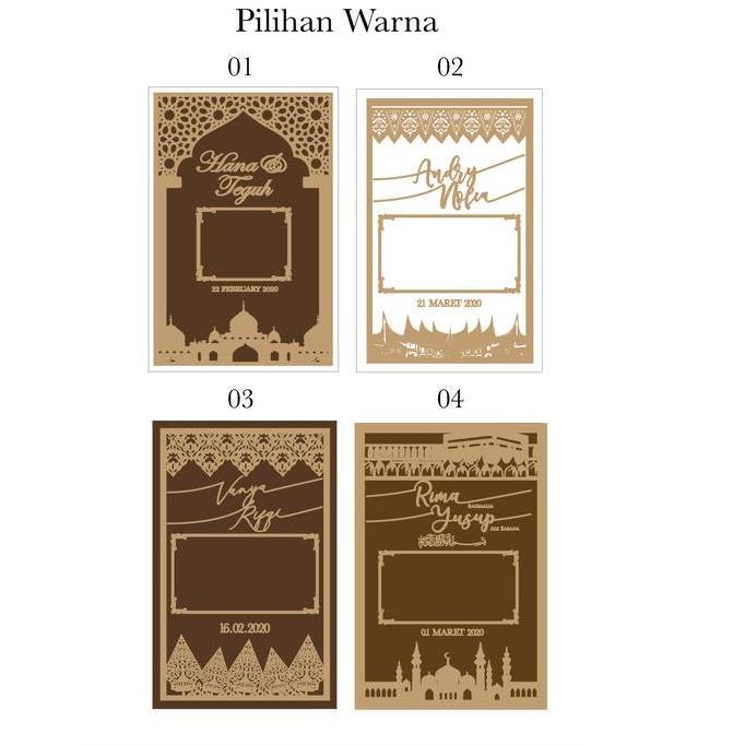 FRAME MAHAR RUSTIC 20x30 / FRAME MAHAR / BINGKAI MAHAR / HIASAN MAHAR