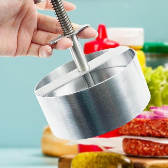 Cetakan Beef Burger Stainless / Burger Maker Patty Press / Cetakan Maker Burger Patty