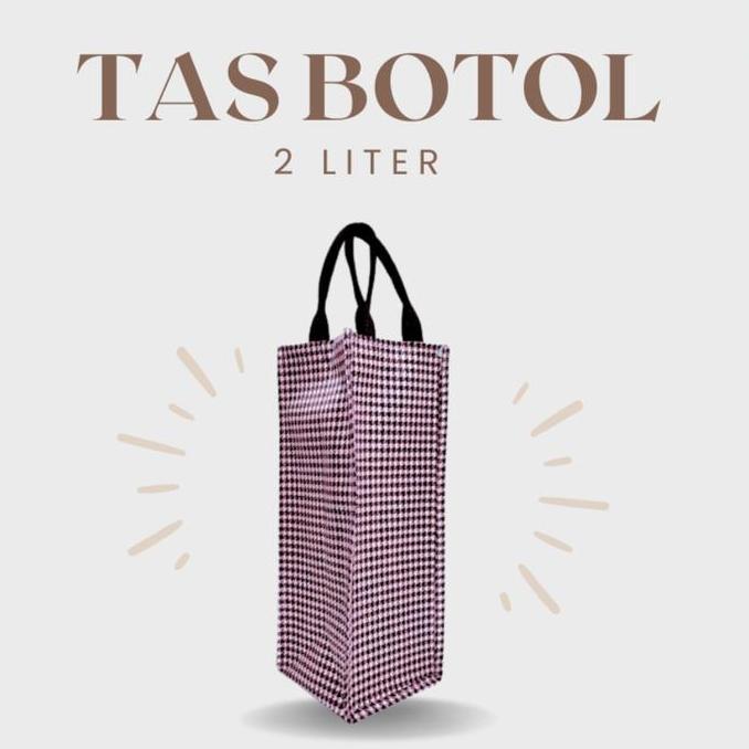 Tas Botol 2 Liter Waterproof Motif Kotak Terlaris