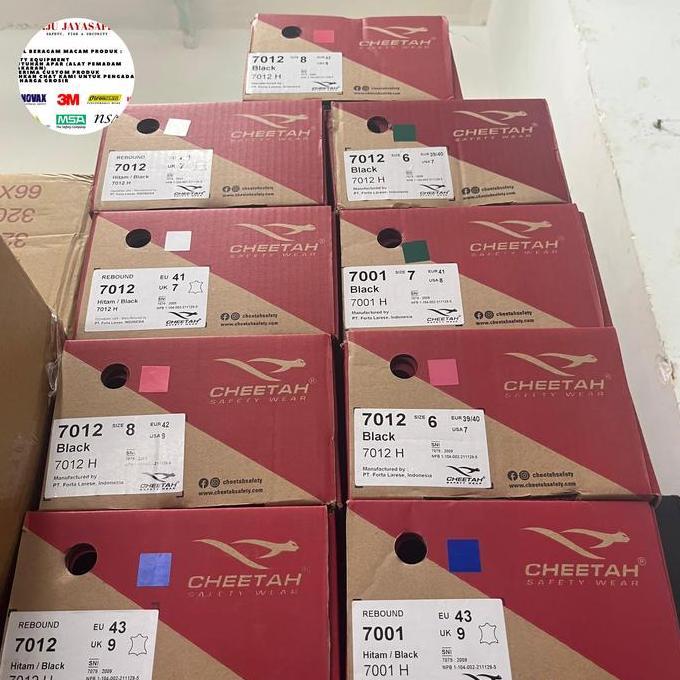 Sepatu Cheetah 7012H ORIGINAL SEPATU Safety Cheetah Model Pendek Tali