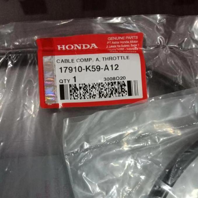 Kabel gas A+B Vario 125 LED/Vario 150 asli/ori