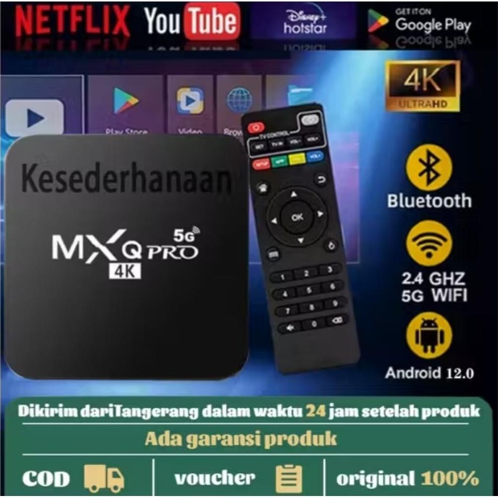 Cuci Gudang Terlaris 2026 Tv Box Android Mxq Pro Ram 16Gb Rom 256Gb Smart Tv Android 13.0 Bisa Untuk