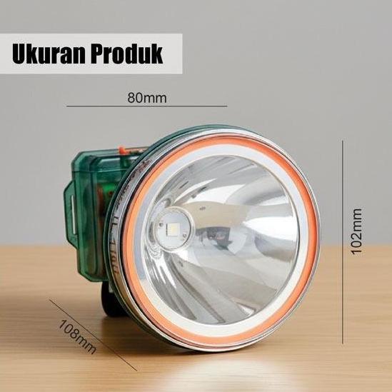 Senter Kepala / Headlamp Jinlong Jl 1102 Waterproof / Tahan Air 500 Watt Super Terang Baterai 15000M