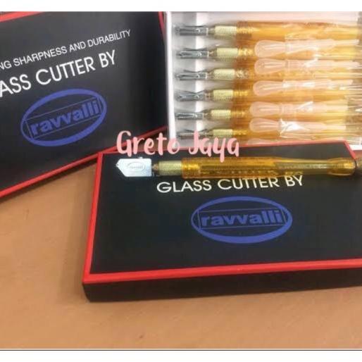 ( Ravvali ) Alat Potong Kaca / Glass Cutter / Motong Pemotong Potongan Kaca Ravvalli Bagus Ravali