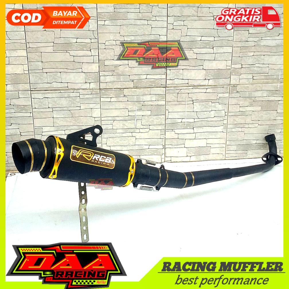 RYANTAMASHOP KNALPOT RACING SUPRA X JRM HITAM VEGA JUPITER REVO SMASH C70 SHOGUN ASTREA BLADE KARISM