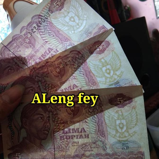 uang kuno lima rupiah sudirman. 5 rupiah seri sudirman tahun 1968
