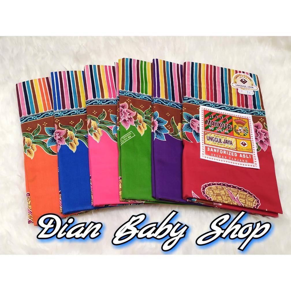 BESTPROMO Kain Gendong Bayi Bagus - UNGGUL JAYA (( MAHKOTA Corak BUNGA KERANJANG )) Jarik Batik Panj