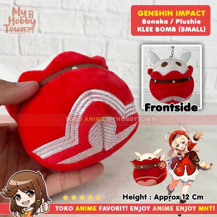 Gantungan Kunci Boneka Anime Game Karakter Genshin Impact Klee Bomb Plushie Doll