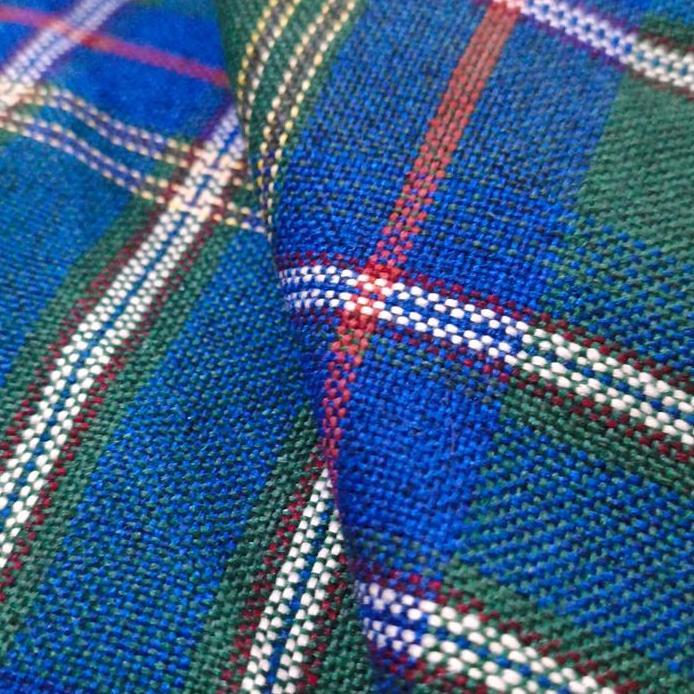 Kain Jok mobil Fabric Tartan kotak Hijau cocok untuk Katana Karimun