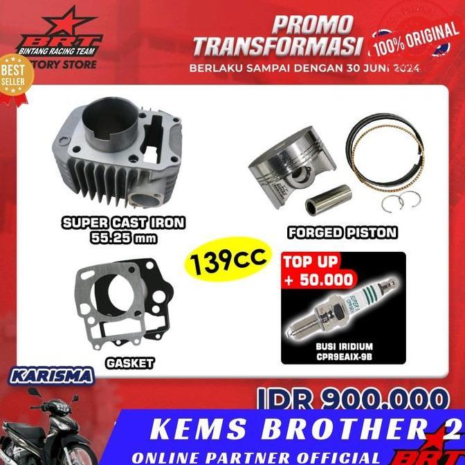 BLOK BRT SUPRA X 125 DAN KHARISMA ORIGINAL BRT