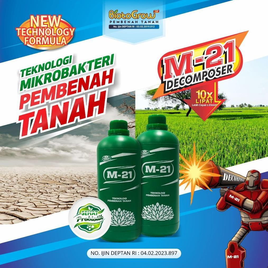 SELVARA BIOTOGROW + M21 DECOMPOSER | PAKET DUO AMPUH M21 DECOMPOSER + BIOTOGROW | PUPUK | PERTANIAN 