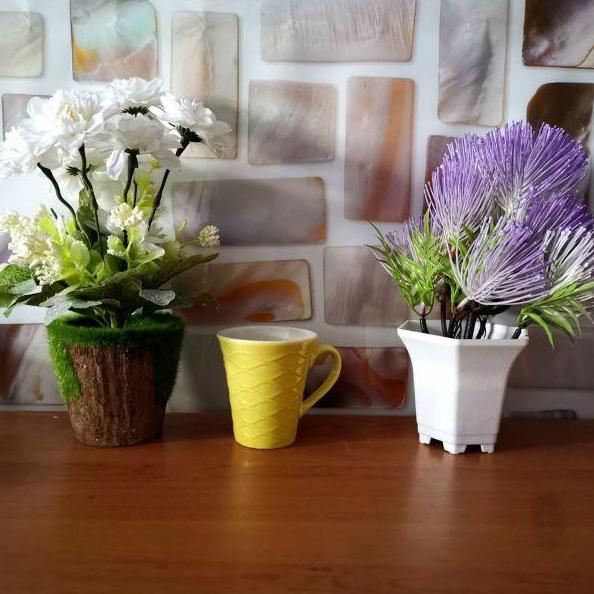 Mason GELAS KERAMIK ANAK/ MUG KERAMIK MINI MOTIF GELOMBANG