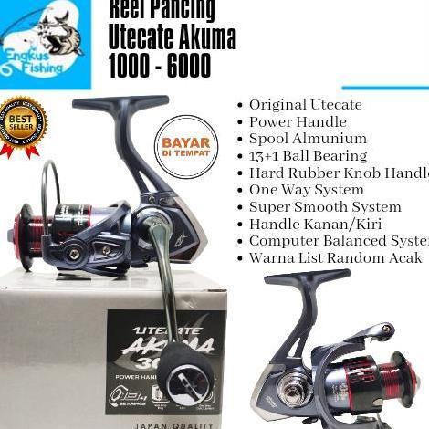 Reel Pancing UTC Utecate Akuma 1000- 6000 ( 13+1 Bearing ) 6kg - 10kg