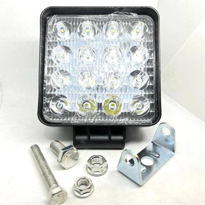 Work Light / Lampu Sorot 48 Watt 16 LED Cree Tebal 65mm Full Alumunium
