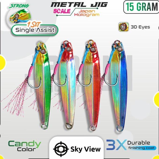Micro Jig 15 Gram Mikro Jig 15 Gram Assist Hook 15g 15gr 15gram 15 gr
